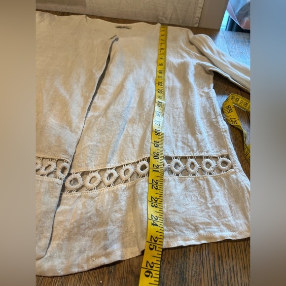 VIA SIGNORIA – Linen Cardigan (Made in Italy) Small - Picture 6 of 10